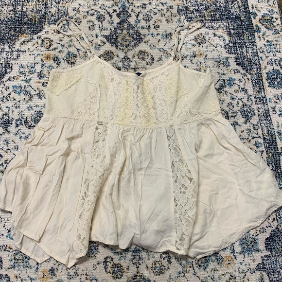 American Eagle Outfitters Tops - AEO Lace Babydoll Tank